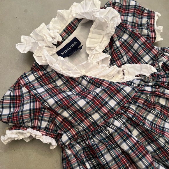 Ralph Lauren Toddler red plaid dress with bloomers 9mo - Picture 5 of 5